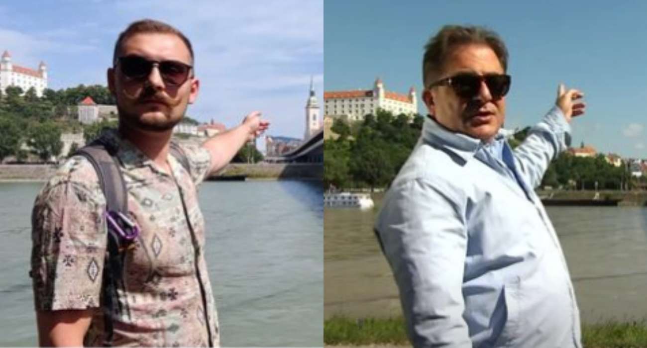 Polak odtwarza kadry z programu Roberta Makłowicza