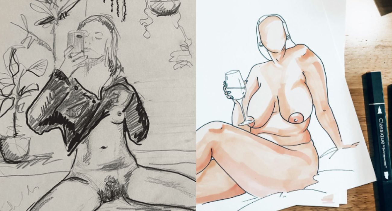 Sztuka NSFW z nagich zdjęć użytkowników Instagrama