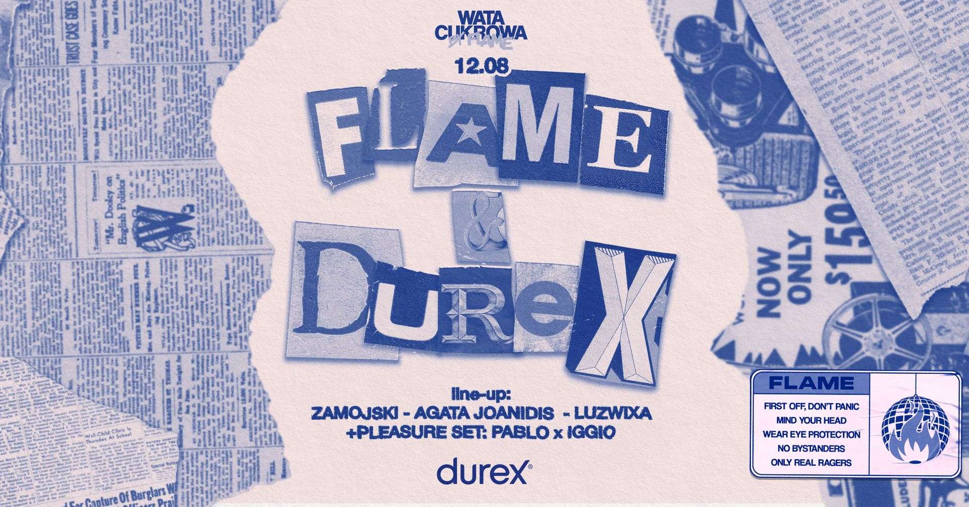 Najprzyjemniejsza impreza tego roku: DUREX x FLAME. Odwiedź Pleasure Spot i wpadnij na balangę w Lunaparku w najbliższą sobotę!