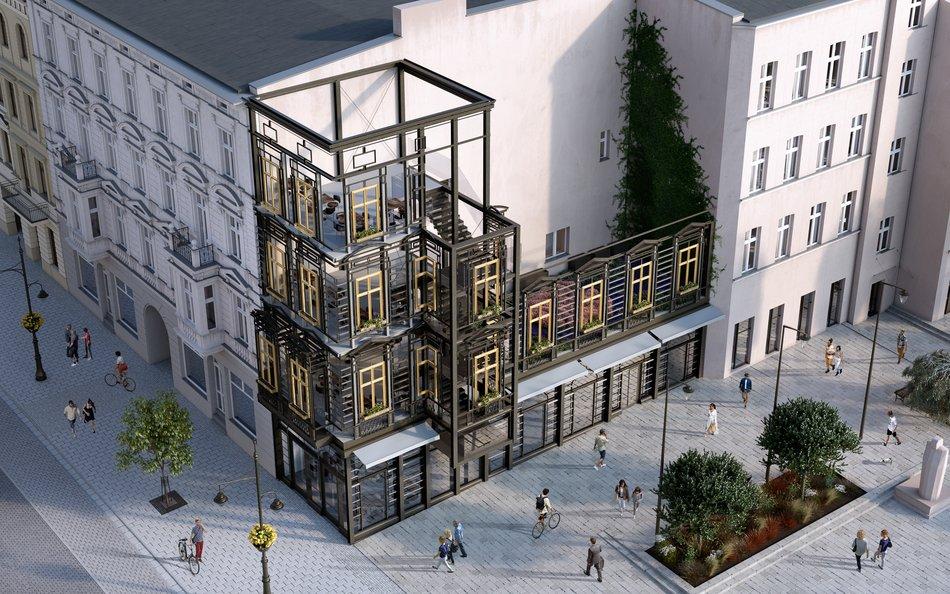 W Łodzi stanie ażurowa kamienica. Wizualizacje robią wrażenie!