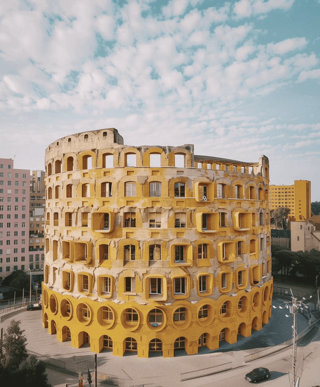 Polskie bloki, ale w wersji najsłynniejszych budowli świata