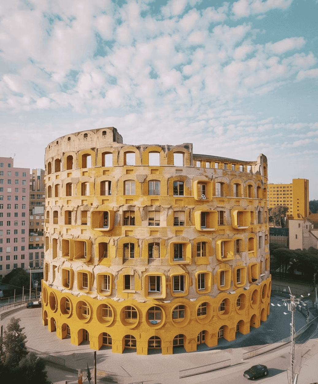 Polskie bloki, ale w wersji najsłynniejszych budowli świata