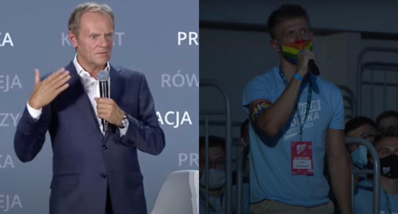„Kiedy będę mógł wziąć ślub ze swoim chłopakiem?”. Tusk odpowiedział, ale zdania są podzielone