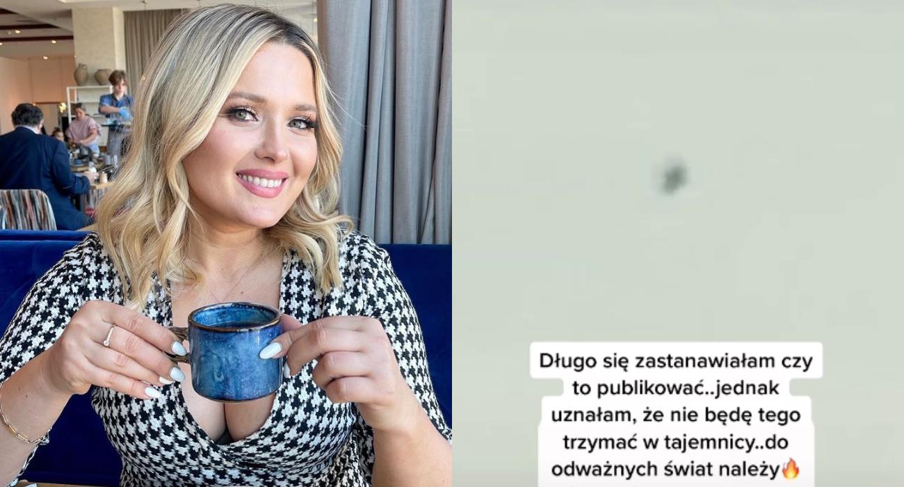 „Do odważnych świat należy”. Gosia Andrzejewicz nagrała niezidentyfikowany obiekt latający