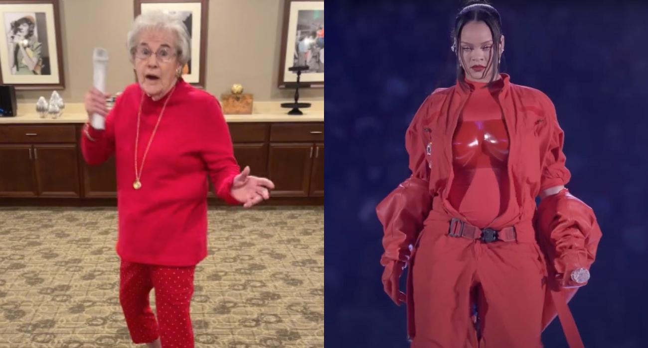 Seniorki odtworzyły choreografię Rihanny na SuperBowl. Gwiazda zareagowała!