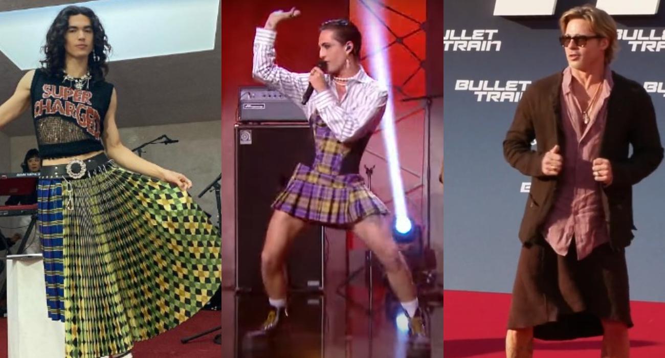 Spódnice u facetów, czyli redefinicja męskości. Gwiazdy je kochają!