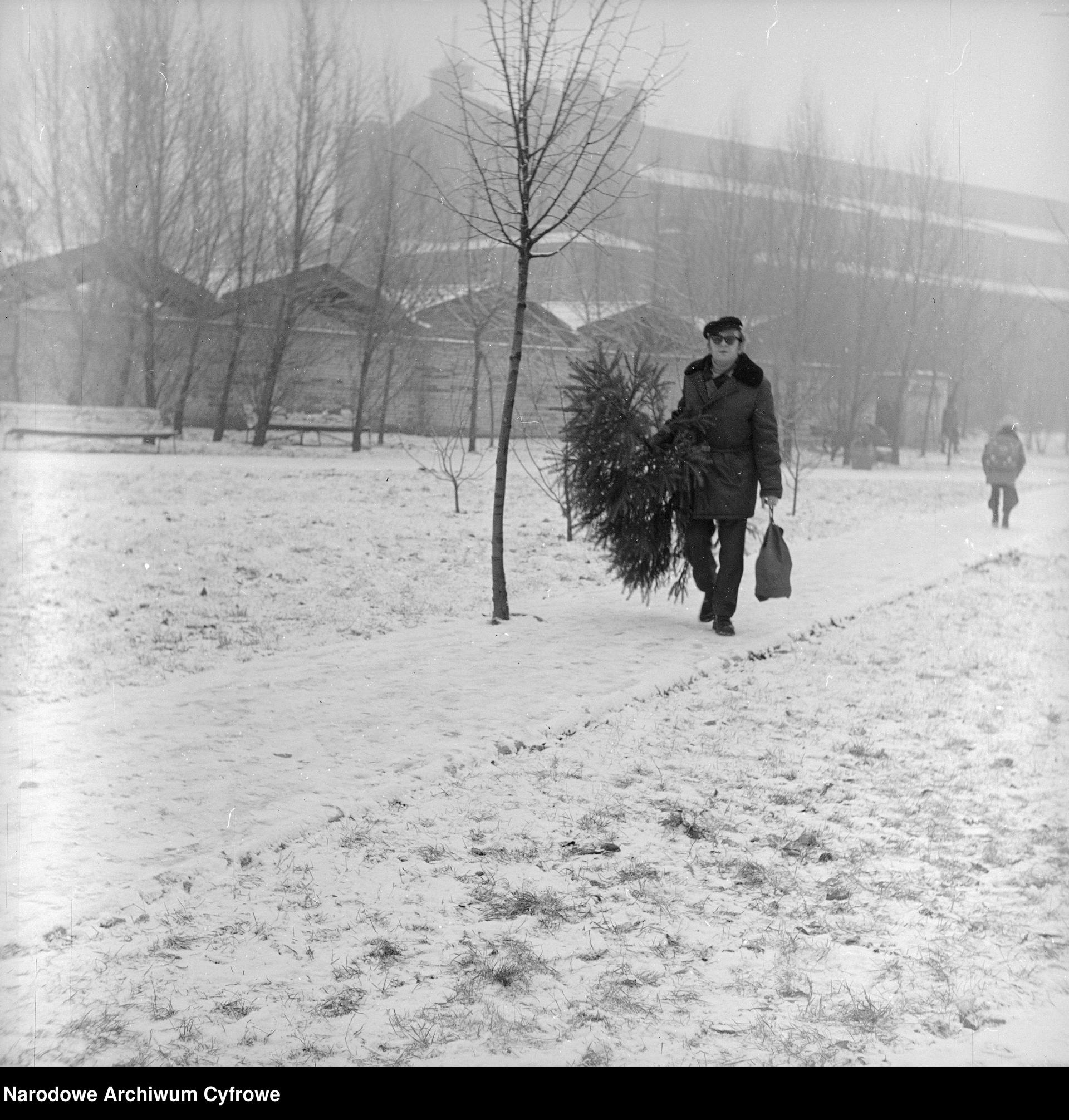 Zima w Śródmieściu w Warszawie