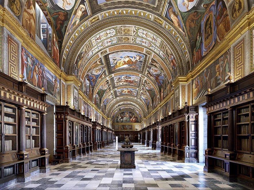 Biblioteca Escorial, Madryt, Hiszpania
